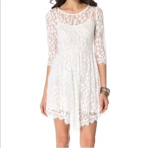 Free people white lace dress